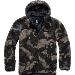 Brandit Fleecejacke Worker Jacket Dunkelgrün/Braun