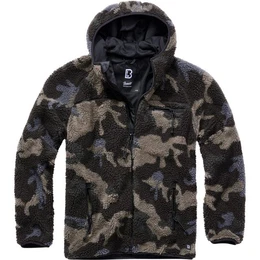 Outdoorjacke Teddyfleece Worker Jacke mit Kapuze