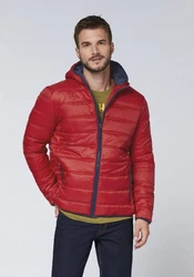 Oklahoma Jeans Steppjacke Rot/Dunkelrot