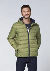 Oklahoma Jeans Steppjacke Dunkelgrün/Grün