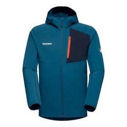 Outdoorjacke Madris Light ML Hooded Jacket aus windabweisendem und atmungsaktivem Waffelfleece