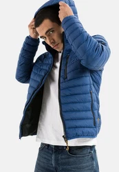 camel active Blouson Markenlabel Dunkelblau/Hellblau/Blau