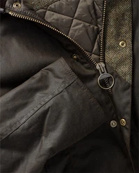 Barbour Allwetterjacke Hereford Dunkelgrün/Dunkelrot