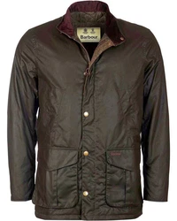 Barbour Allwetterjacke Hereford Dunkelgrün/Dunkelrot