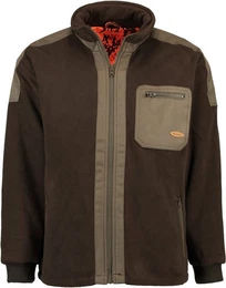 Outdoorjacke Fleece-Wende-Jacke oliv
