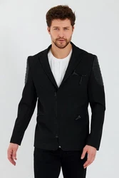 Ron Tomson Outdoorjacke Biker Optik (1-St) Schwarz