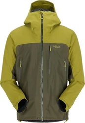 Rab Outdoorjacke Latok Mountain GTX Jacket Grün/Braun/Dunkelgrün/Gelb/Neonfarben