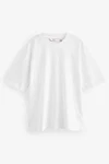 Next T-Shirt Oversized Fit T-Shirt Weiß/Grau/Creme