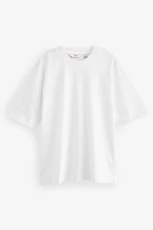 T-Shirt Oversized Fit T-Shirt aus schwerem Stoff (1-tlg)