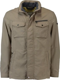 Allwetterjacke Jacke Beige mit Kapuze im Kragen