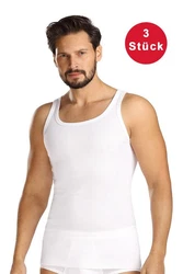 Comte Unterhemd Set Herren 3er Pack Creme/Weiß