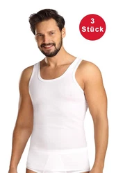 Comte Unterhemd Set Herren 3er Pack Creme/Weiß