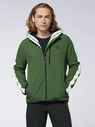 Chiemsee Softshelljacke mit Retro-Patch Grün/Dunkelgrün