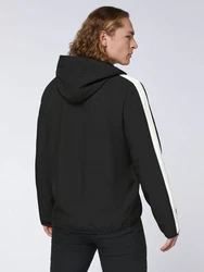 Chiemsee Softshelljacke mit Retro-Patch Schwarz/Weiß