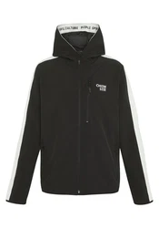 Chiemsee Softshelljacke mit Retro-Patch Schwarz/Weiß