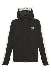 Chiemsee Softshelljacke mit Retro-Patch Schwarz/Weiß