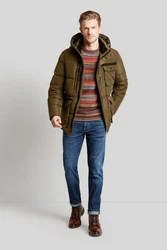bugatti Langjacke Dunkelgrün/Khaki/Grün
