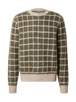 Guido Maria Kretschmer Men Strickpullover Elijah Dunkelgrün/Grau/Creme