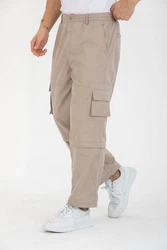Kendindza Collection Cargohose Herren Khaki/Beige