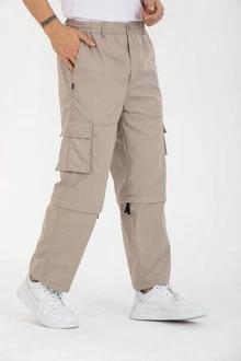 Kendindza Collection Cargohose Herren Khaki/Beige Kendindza Collection Cargohose Herren Khaki/Beige