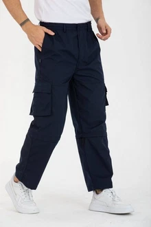 Kendindza Collection Cargohose Herren Dunkelblau/Blau