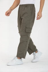 Kendindza Collection Cargohose Herren Dunkelgrün/Khaki