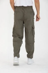 Kendindza Collection Cargohose Herren Dunkelgrün/Khaki