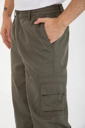 Kendindza Collection Cargohose Herren Dunkelgrün/Khaki
