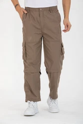 Kendindza Collection Cargohose Herren Khaki/Braun/Beige