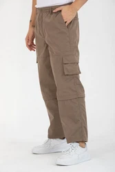 Kendindza Collection Cargohose Herren Khaki/Braun/Beige