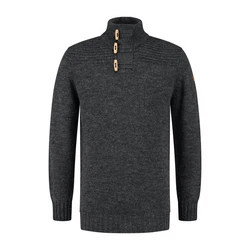 Travelin' Strickpullover Jumper Orsa Men Dunkelanthrazit