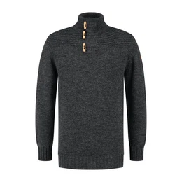 Travelin' Strickpullover Travelin' Jumper Orsa Men Dark Antracite XXL