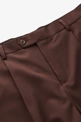 Next Anzughose Relaxed Fit Anzughose Braun/Dunkelbraun/Dunkelrot