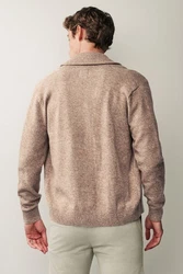 Next Strickjacke mit Schalkragen Braun/Beige
