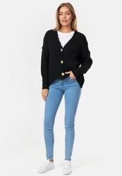Decay Strickjacke Schwarz/Braun