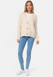 Decay Strickjacke Beige/Khaki