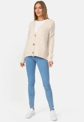 Decay Strickjacke Beige/Khaki