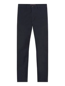 Tommy Hilfiger Chinohose CHINO CHELSEA GABARDINE GMD Dunkelblau/Blau