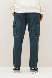 Next Slim Fit Stretch-Cargohose Utility-Stil Blau/Dunkelblau/Grau
