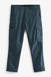 Next Slim Fit Stretch-Cargohose Utility-Stil Blau/Dunkelblau/Grau
