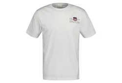 Gant T-Shirt REG ARCHIVE SHIELD EMB Weiß/Creme/Dunkelblau/Grau