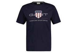 Gant T-Shirt REGULAR ARCHIVE SHIELD Dunkelblau/Blau/Grau/Hellblau