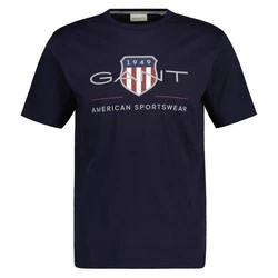 Gant T-Shirt REGULAR ARCHIVE SHIELD Dunkelblau/Blau/Grau/Hellblau