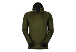 Scott Langarmshirt Trial Storm Hoody Dunkelgrün/Grün/Khaki