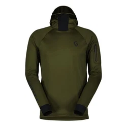 Scott Langarmshirt Trial Storm Hoody Dunkelgrün/Grün/Khaki