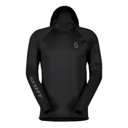 Scott Langarmshirt Trial Storm Hoody Schwarz/Grau
