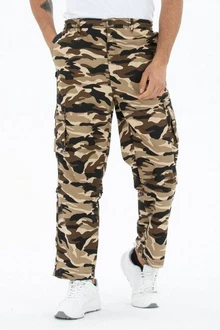 Kendindza Collection Cargohose Zipp Off Tarnfarbe