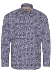 Eterna Klassische Bluse Regular Fit Upcycling Langarm Hemd (2431-18) blau/weiss (2431-18-VS)