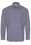 Eterna Klassische Bluse Regular Fit Upcycling Langarm Hemd (2431-18) blau/weiss (2431-18-VS)