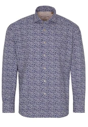 Eterna Klassische Bluse Regular Fit Upcycling Langarm Hemd (2431-18) blau/weiss (2431-18-VS)